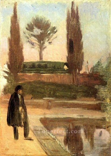 Homme dans un parc 1897 Cubism Oil Paintings